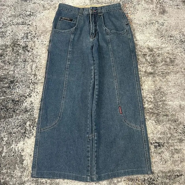 2024 Rare Vintage Y2K ECKO Plex DJ gigantic pocket wide leg baggy jeans street casual high quality pants for men and women