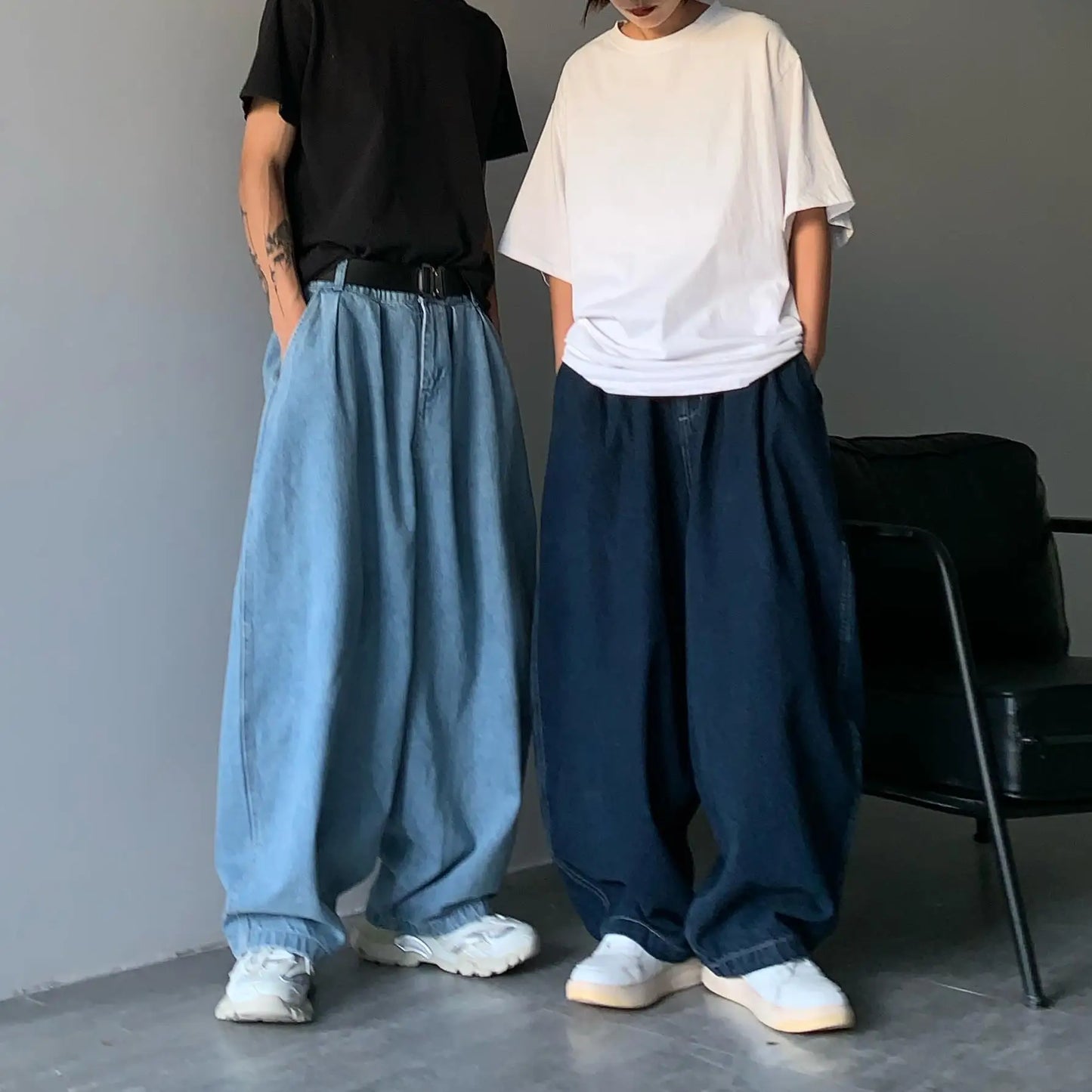 5XL Wide Leg Cargo Pants 2023 Streetwear Baggy Jeans New Spring Summer Men Trousers Korean Fashion Loose Straight Brand Clothing